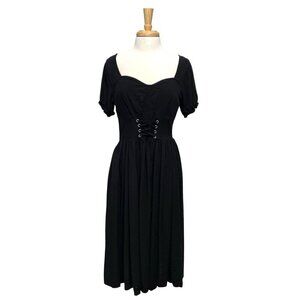 COSMIC AURA Goth Emo Punk Witchy Witch Grunge Corset Dress Black size Medium
